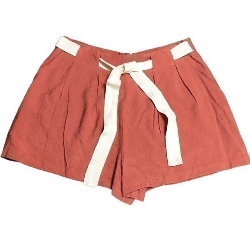 All in Favor Pleated Shorts - Front Tie - Size L